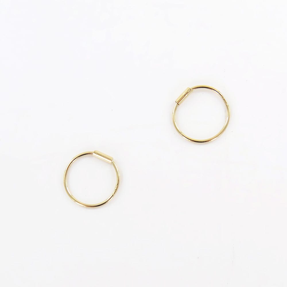 
                      
                        EAR-14K 12mm 14k Gold Hoop Sleepers
                      
                    