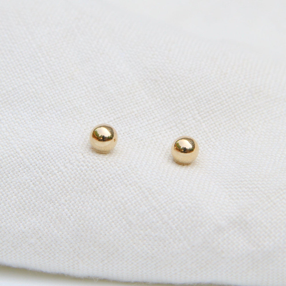 EAR-14K 14k 4mm Gold Ball Post Earring