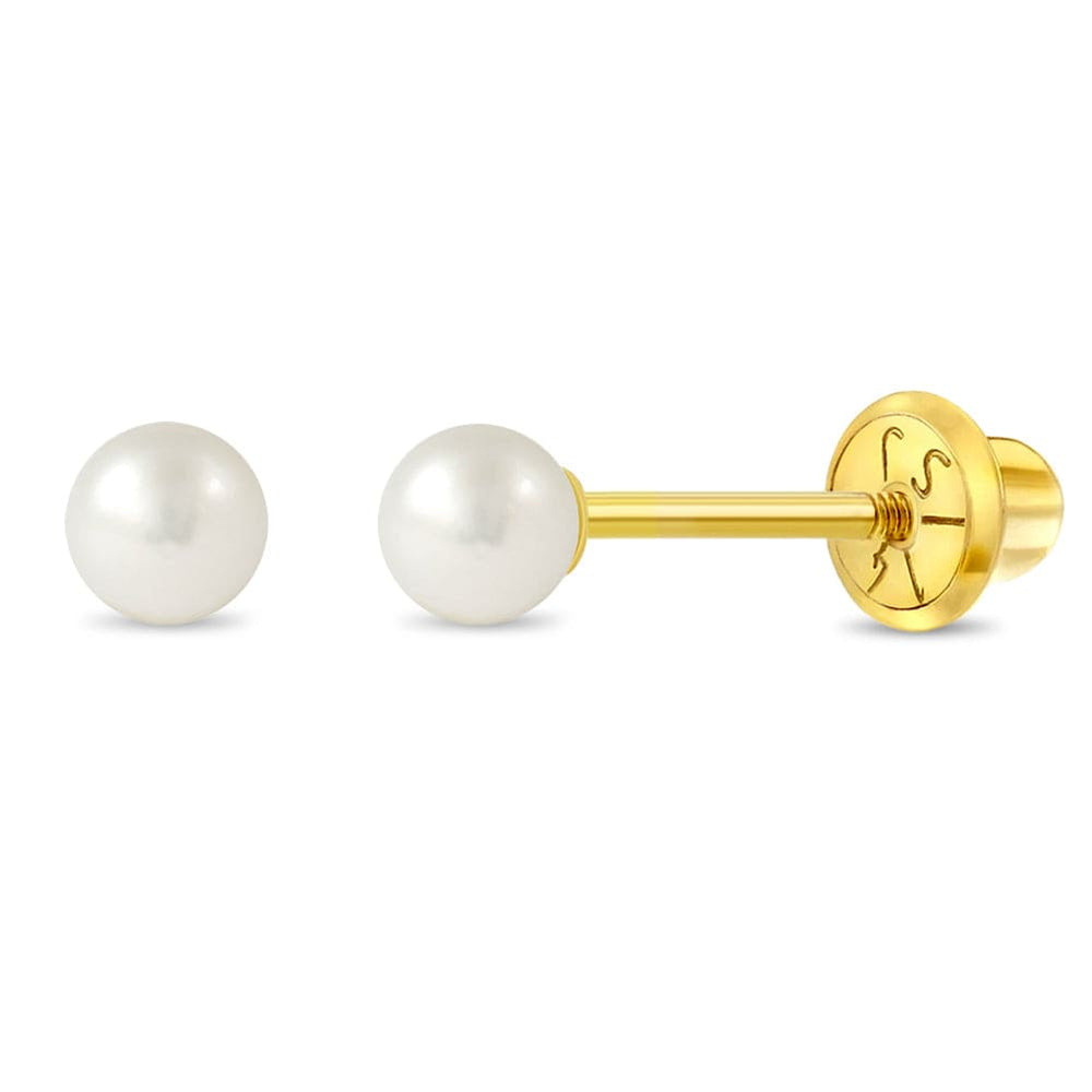 
                      
                        EAR-14K 14k Classic 4.5mm Cultured Pearl Children's Earrings - Screw Back
                      
                    