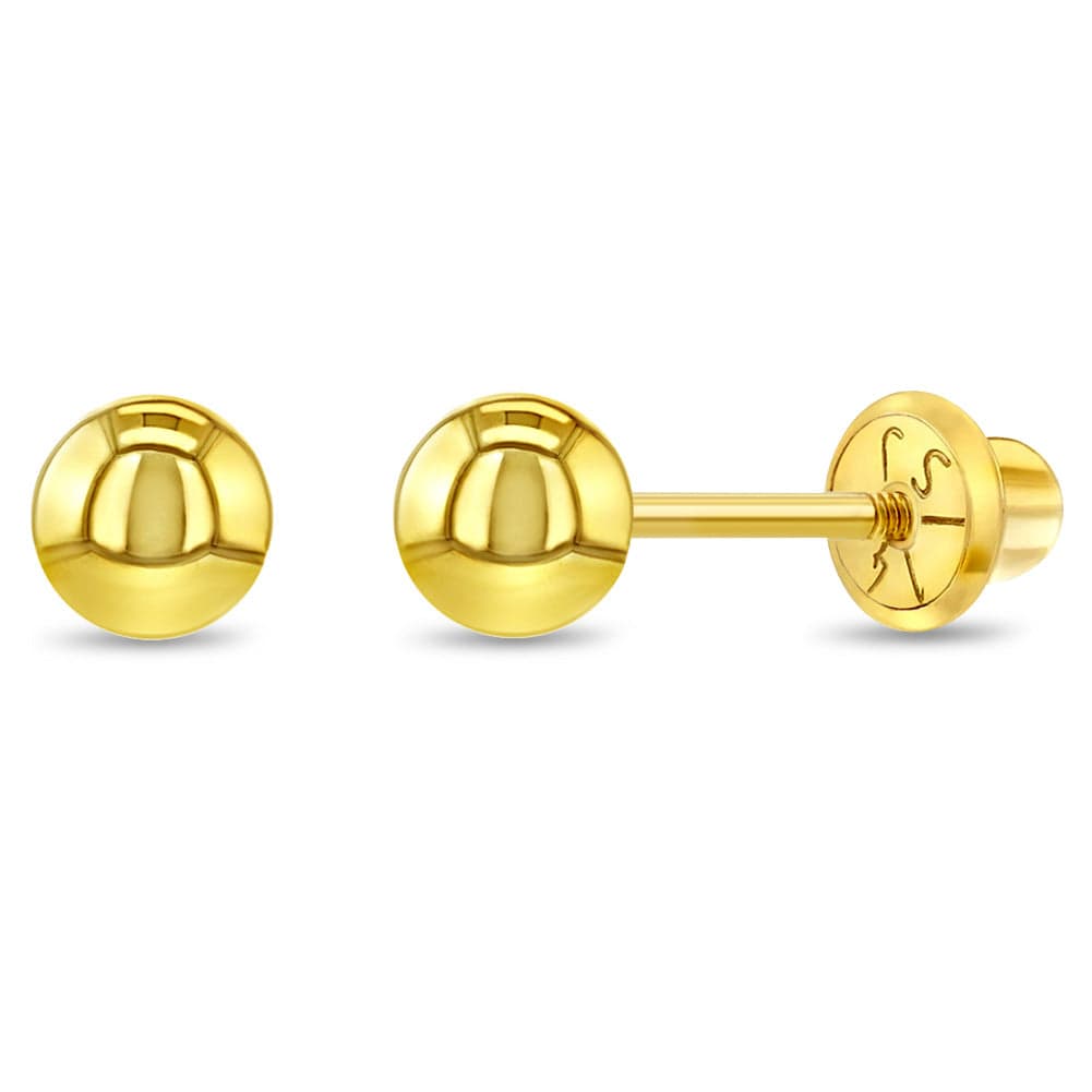 Round/Fancy Golden Gold Baby Studs, For Daily Wear, .800 Mg To 1.5 G at Rs  5000/gram in Mumbai