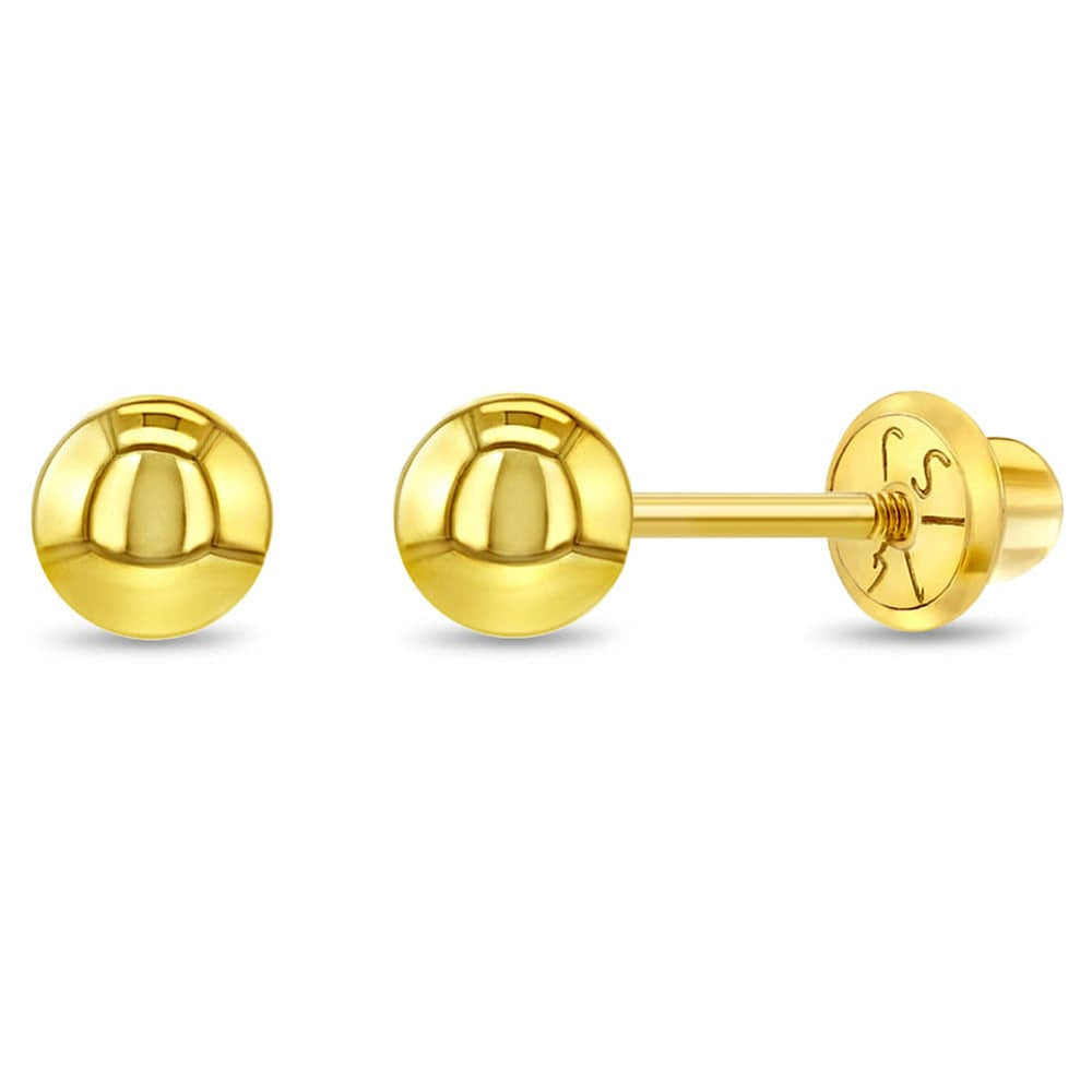 
                      
                        EAR-14K 14k Classic 4mm Ball Toddler Earrings - Screw Back
                      
                    