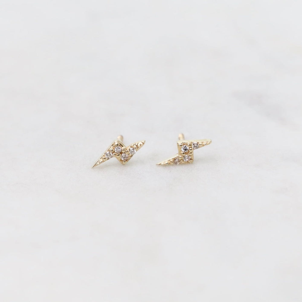 
                      
                        EAR-14K 14k Diamond Lightning Bolt Post Earrings
                      
                    