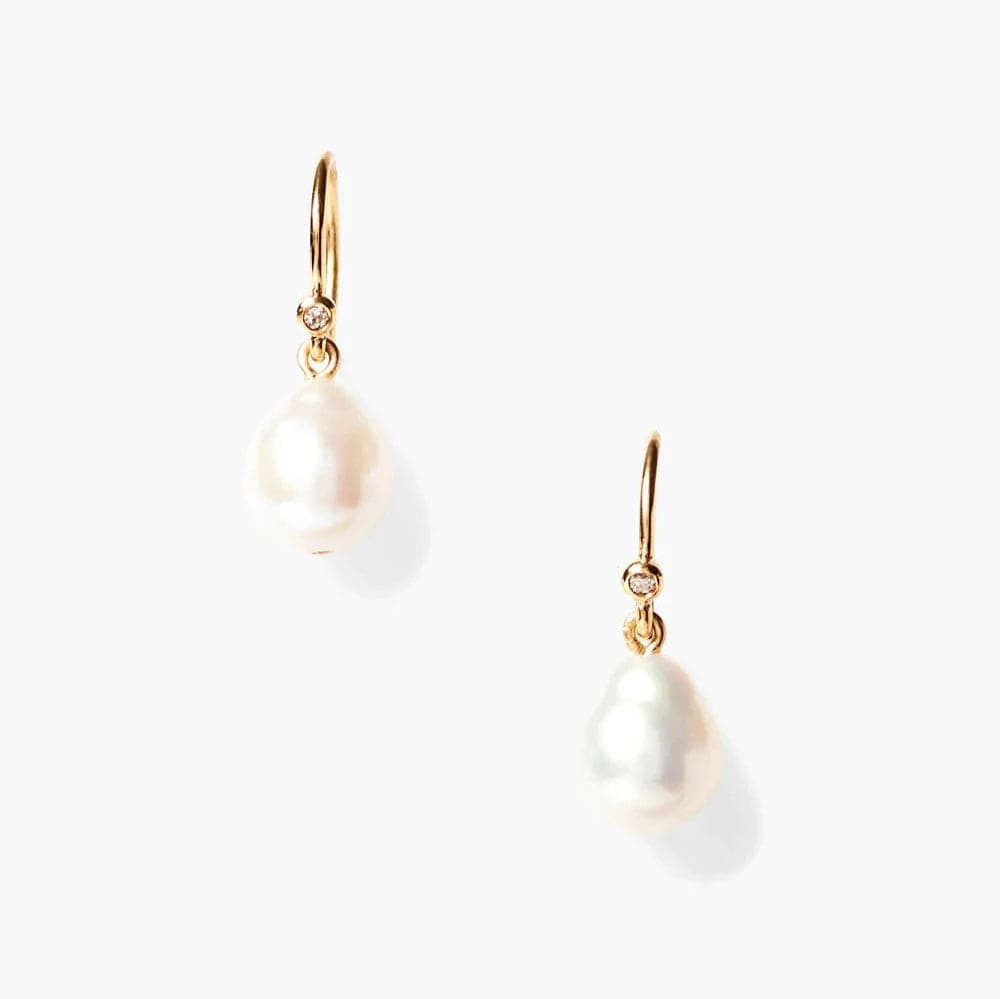 EAR-14K 14k Edison White Pearl Earrings