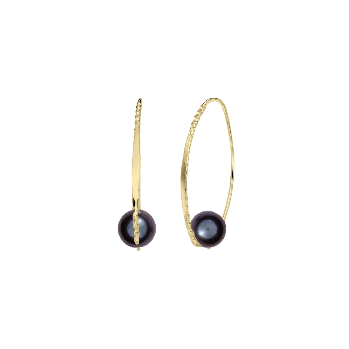 EAR-14K 14k Embrace Earrings with Onyx