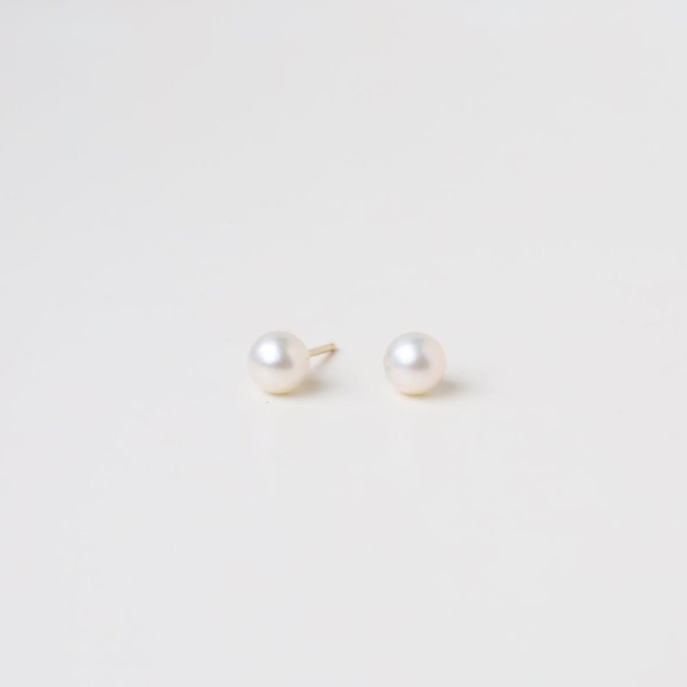 EAR-14K 14K Gold 6mm Pearl Stud