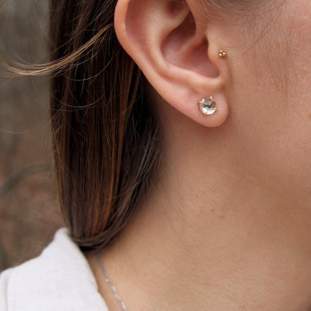 
                  
                    EAR-14K 14k Gold and White Topaz Earring
                  
                