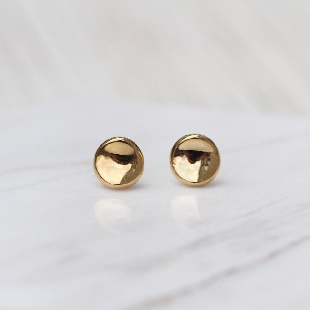 
                      
                        EAR-14K 14k Gold Dapped Disk Post Earring
                      
                    