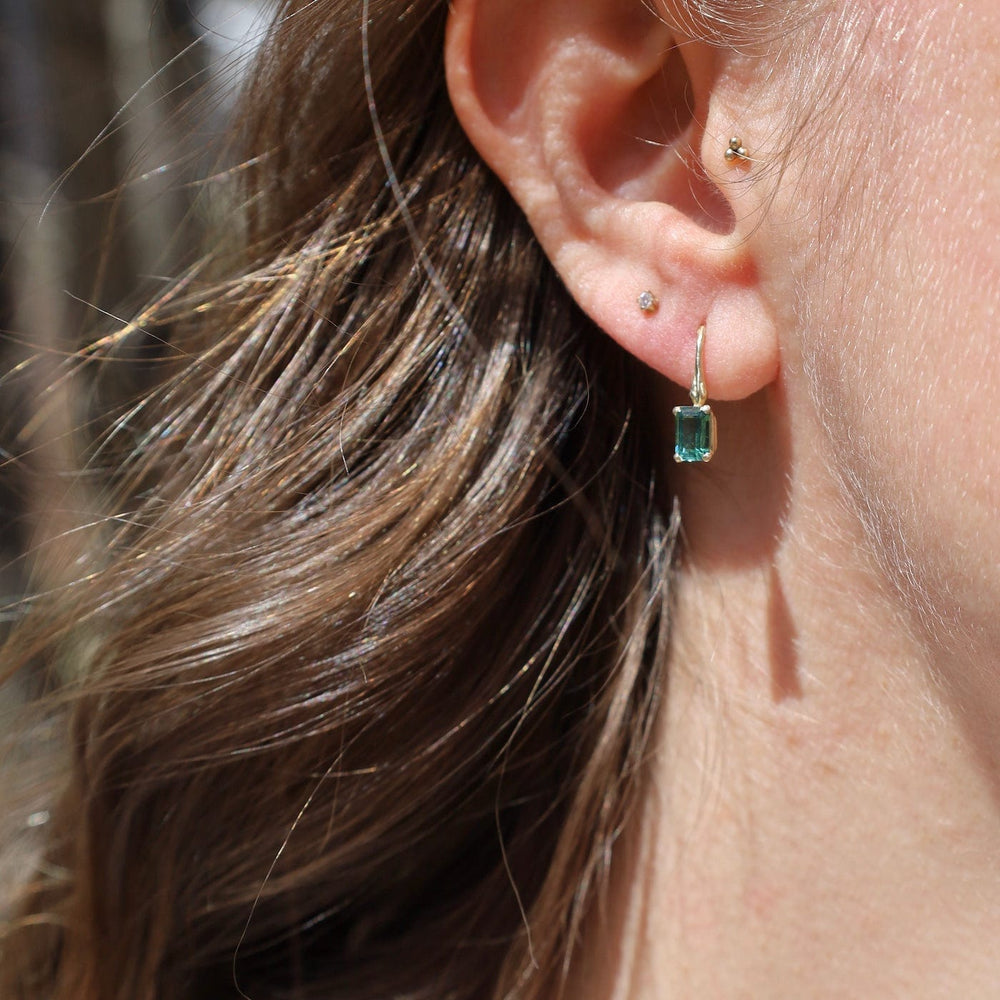 
                  
                    EAR-14K 14k Gold Emerald Cut Blue Green Tourmaline Earrings
                  
                