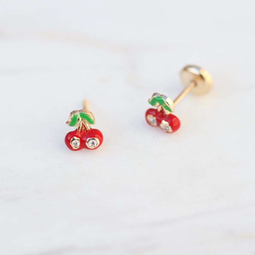 
                      
                        EAR-14K 14K Gold Enamel Cherry Post Earring
                      
                    