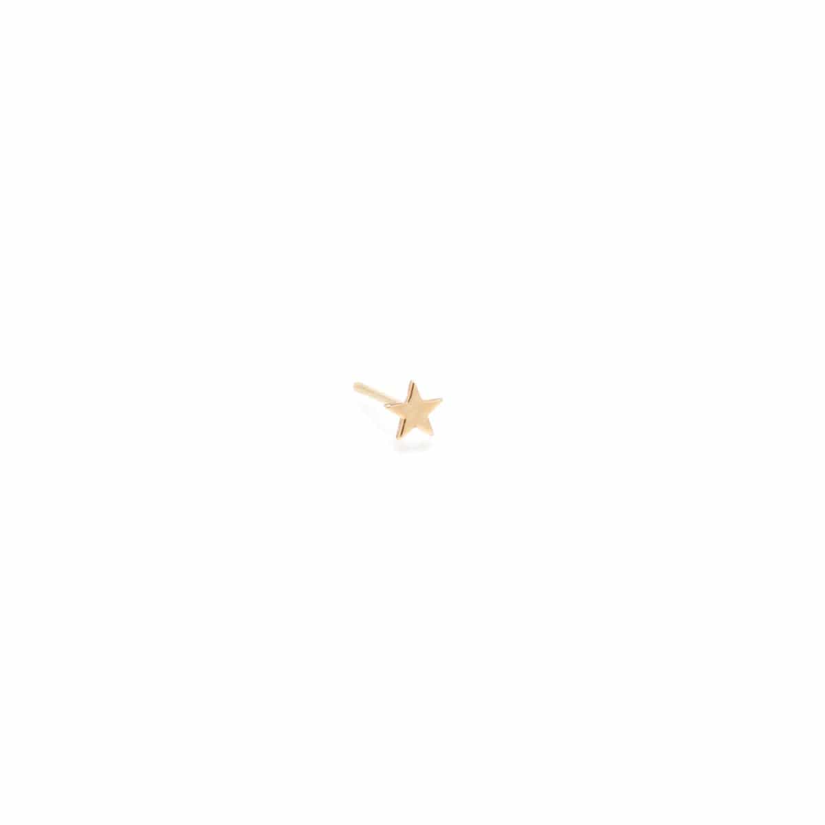 Load image into Gallery viewer, EAR-14K 14K Gold Itty Bitty Star Stud - SINGLE

