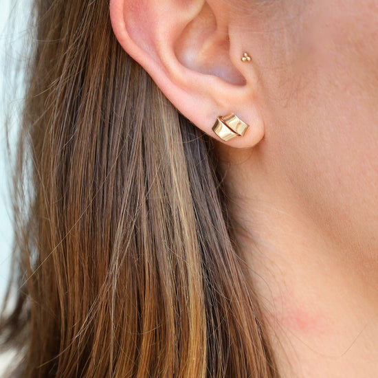 EAR-14K 14k Gold Love Knot Earrings