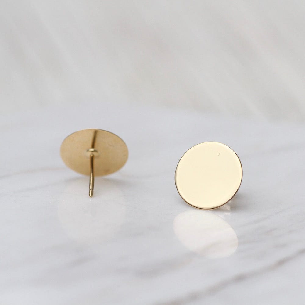 
                      
                        EAR-14K 14k Gold Plain Round Disk Post Earrings
                      
                    