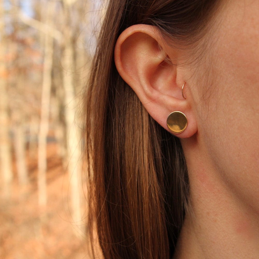 
                      
                        EAR-14K 14k Gold Plain Round Disk Post Earrings
                      
                    