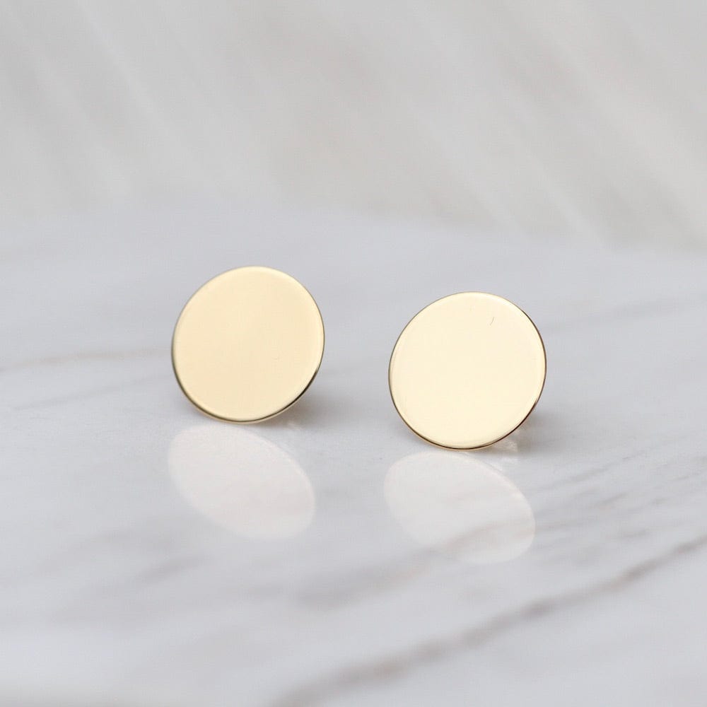 
                      
                        EAR-14K 14k Gold Plain Round Disk Post Earrings
                      
                    