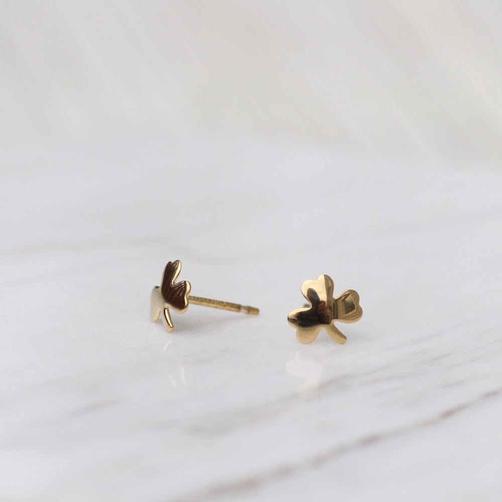 
                      
                        EAR-14K 14k Gold Small Clover Post Earrings
                      
                    