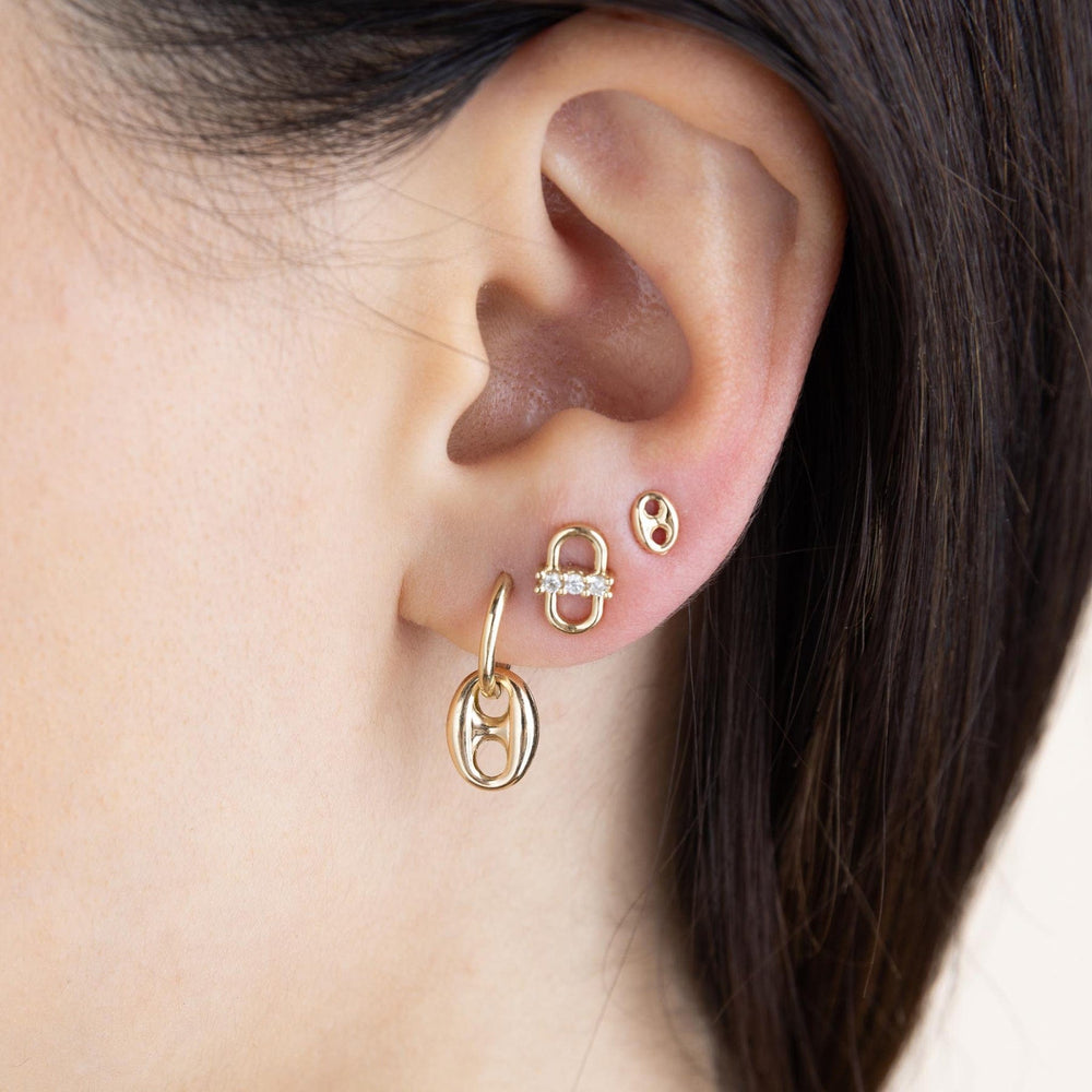 
                  
                    EAR-14K 14k Gold Small Mariner Link Stud Earrings
                  
                