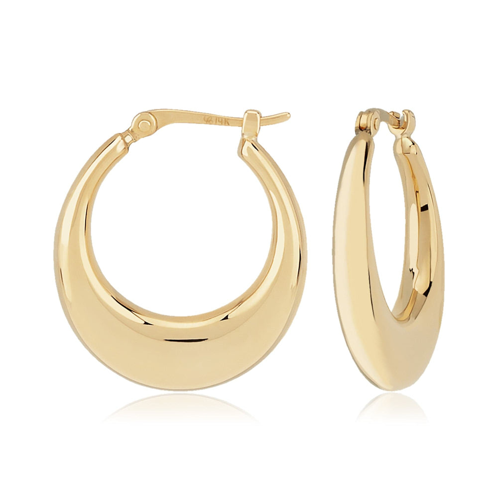 
                      
                        EAR-14K 14k Gold Small Polished Crescent Hoop
                      
                    