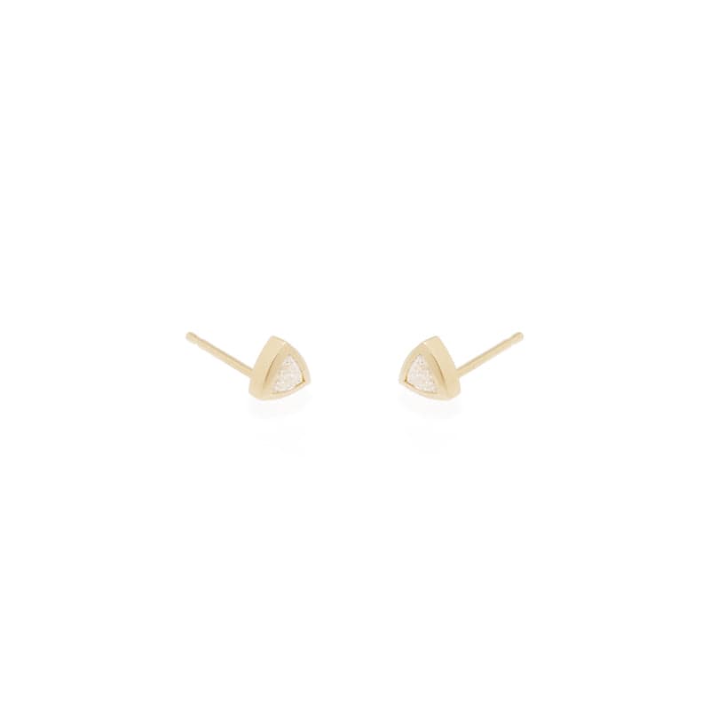 
                      
                        EAR-14K 14K Gold Trillion Diamon Studs
                      
                    