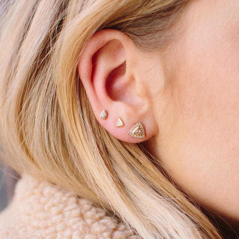 
                      
                        EAR-14K 14K Gold Trillion Diamon Studs
                      
                    