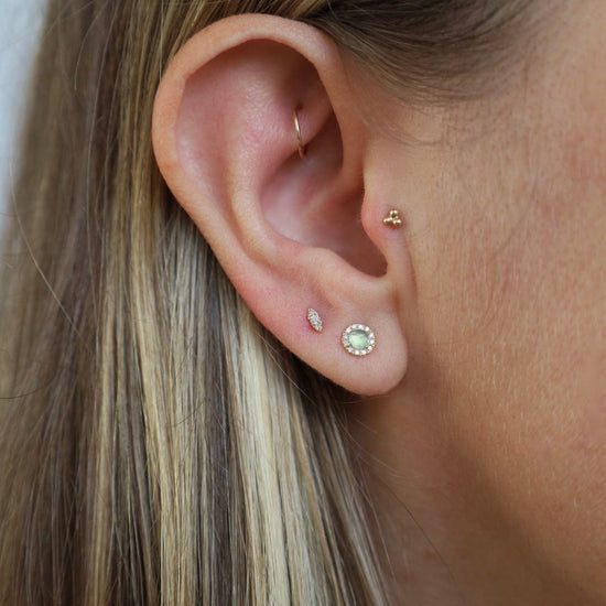 EAR-14K 14k Marquis Diamond Post Earrings