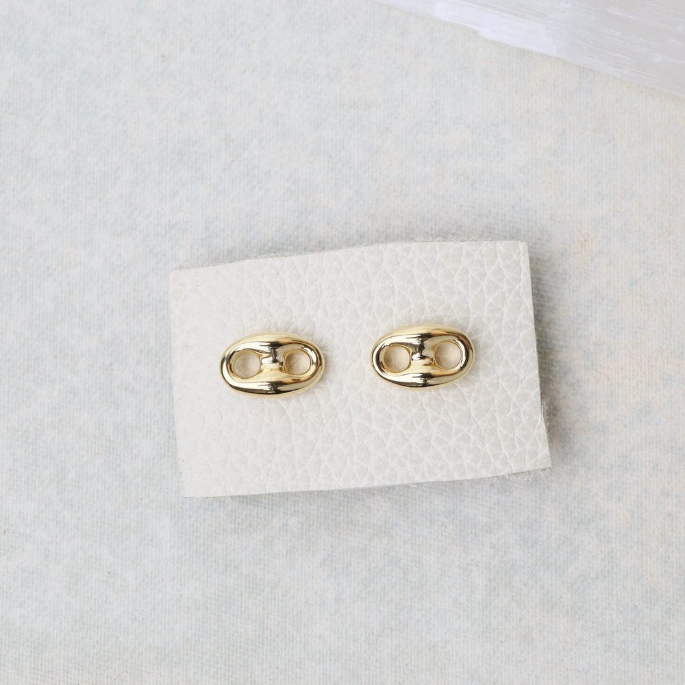 
                  
                    EAR-14K 14K Medium Mariner Link Stud Earrings
                  
                