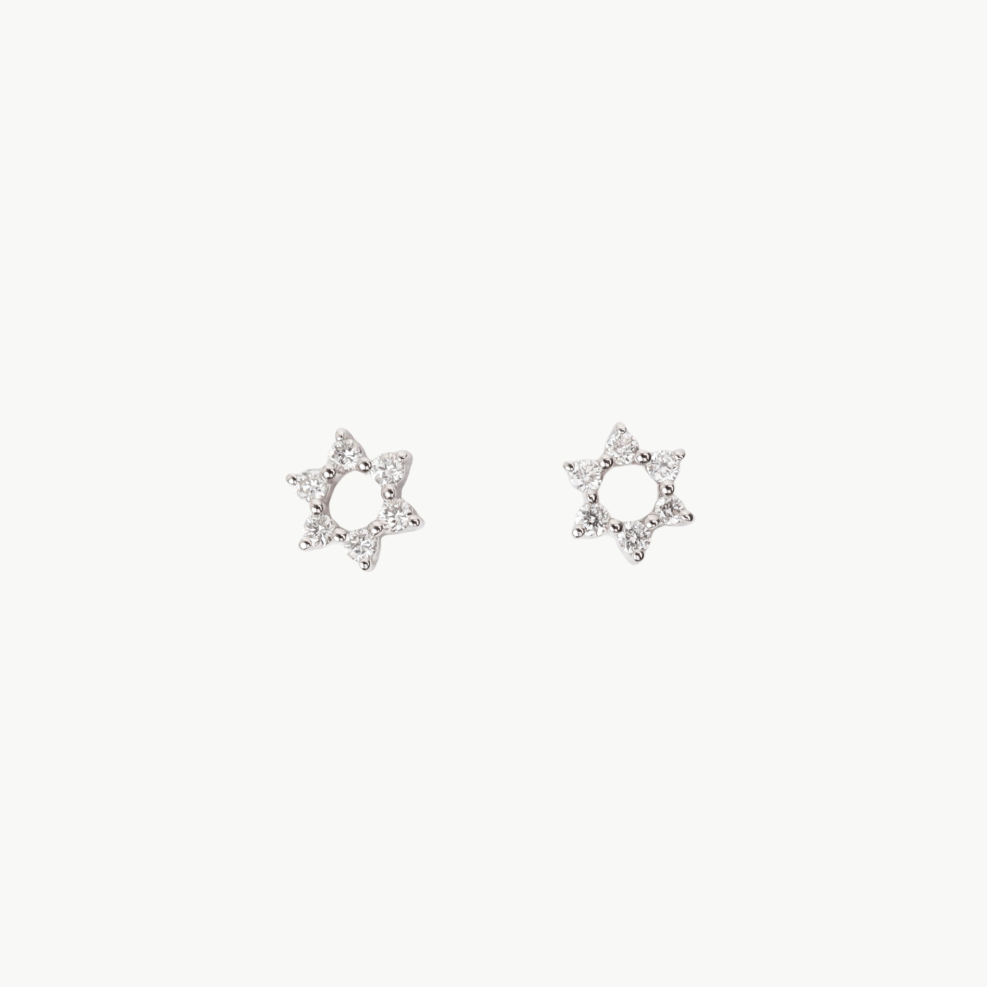 EAR-14K 14K Mini Star Of David Post Earrings