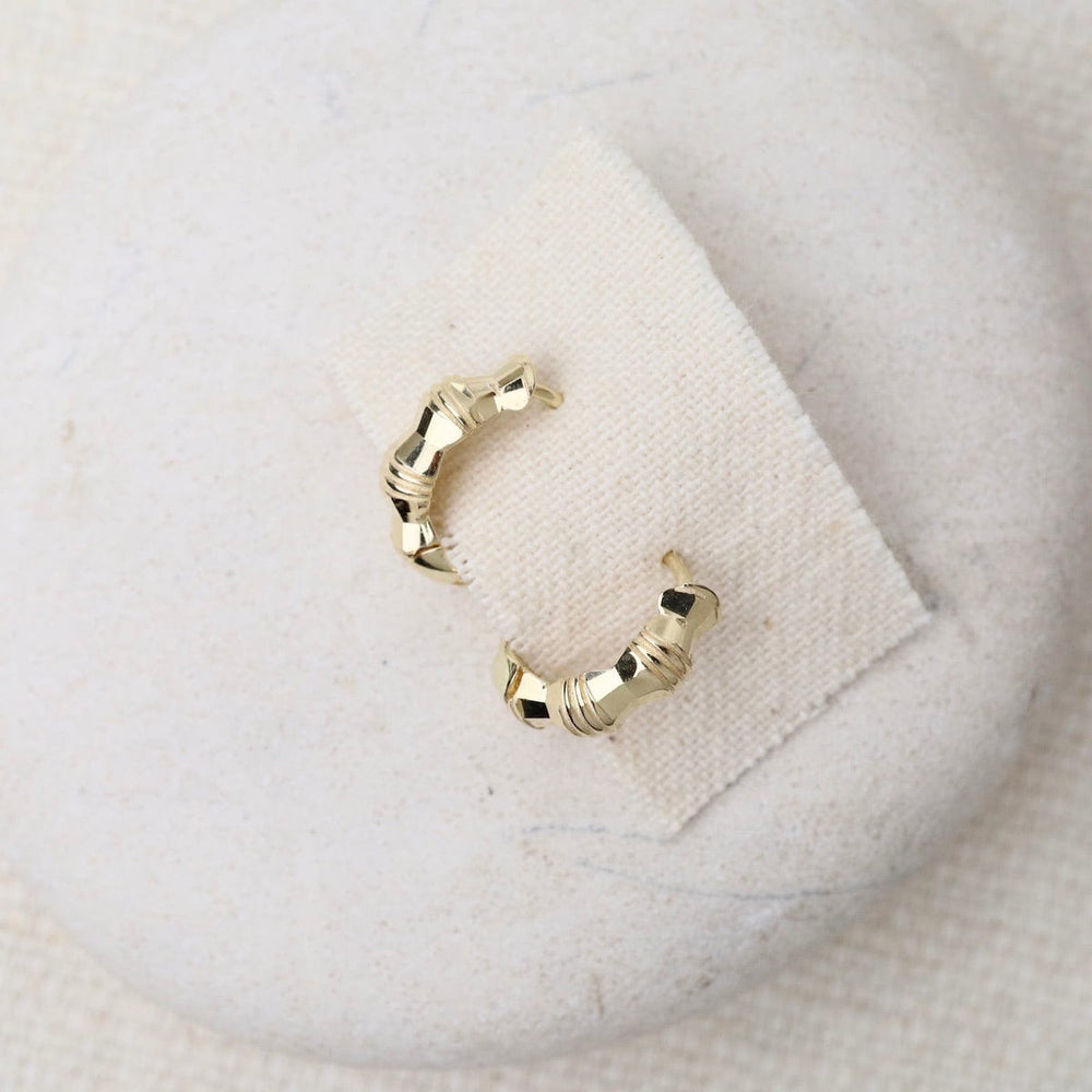 
                  
                    EAR-14K 14k Mirror Beads Yellow Gold Huggies
                  
                