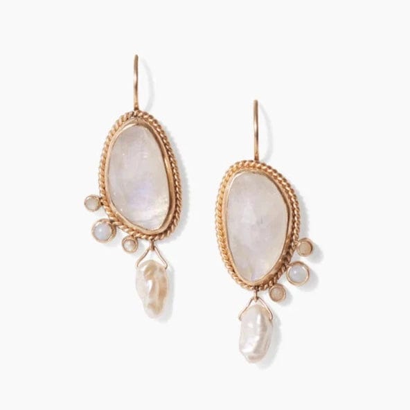 EAR-14K 14K Moonstone Mix Pompeii Earrings