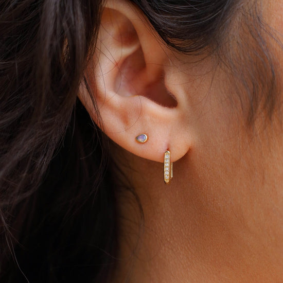 Lab Grown Diamond Hoop Earrings | Michael Gabriels