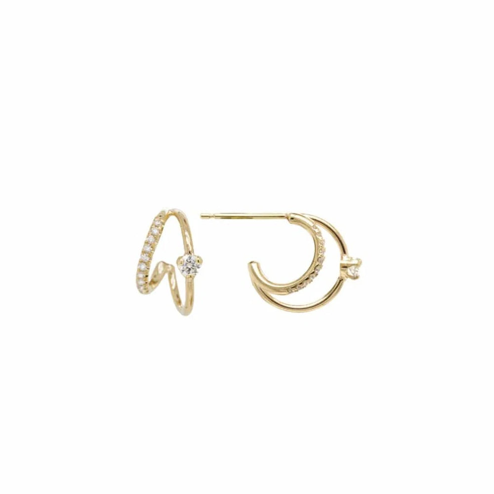 
                      
                        EAR-14K 14k Pavé & Prong Diamond Double Wire Huggie Hoops
                      
                    