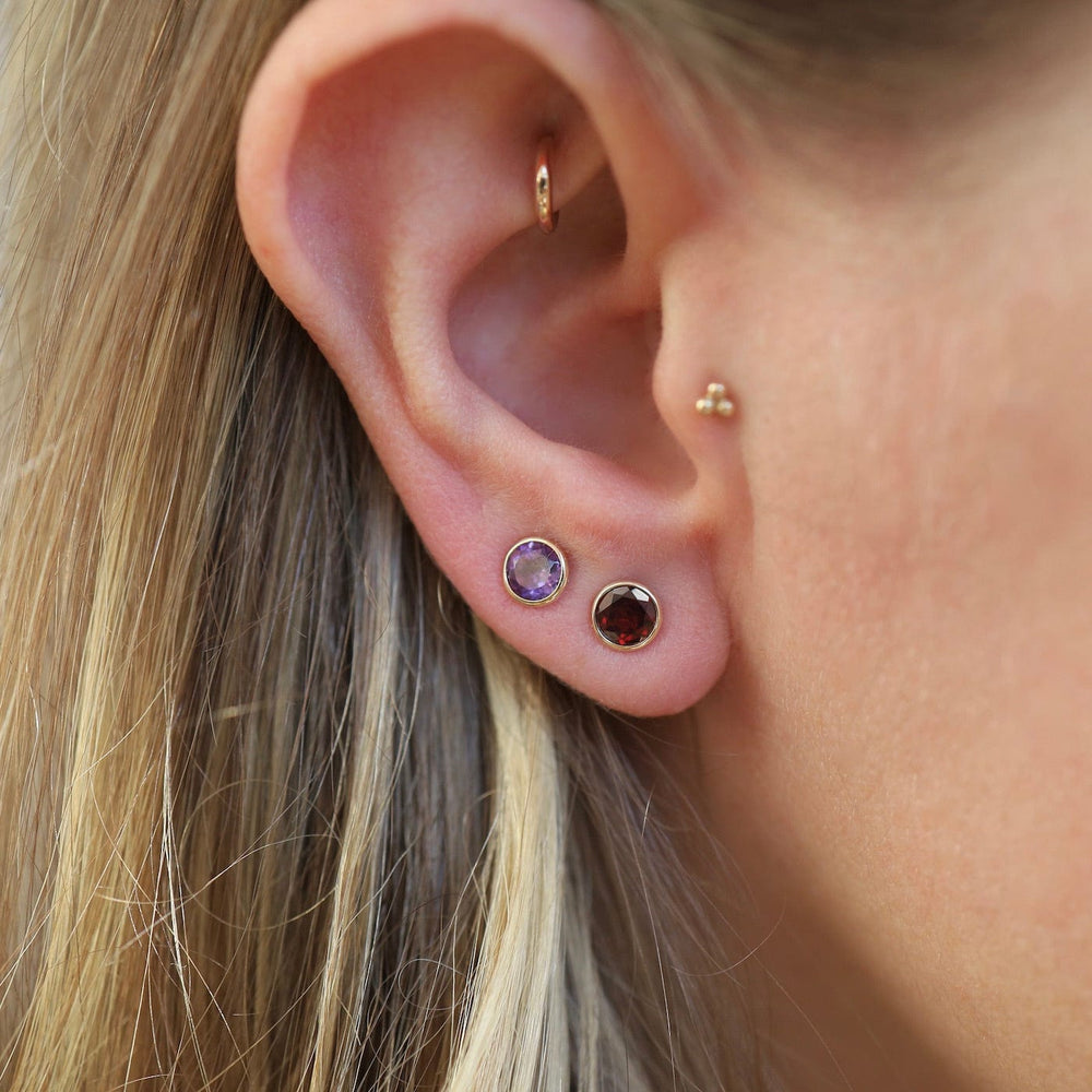 
                      
                        EAR-14K 14k Pink Amethyst Bezel Studs
                      
                    