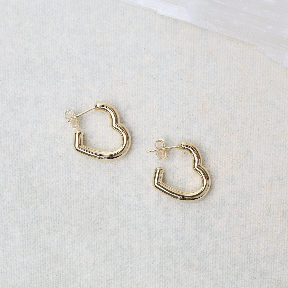 
                  
                    EAR-14K 14K Small Open Heart Hoop Earrings
                  
                