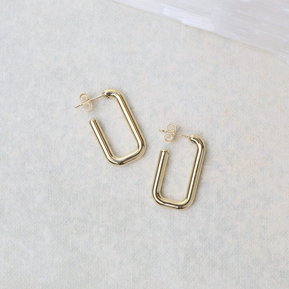 
                      
                        EAR-14K 14K Small Rounded Rectangle J Hoop Earrings
                      
                    