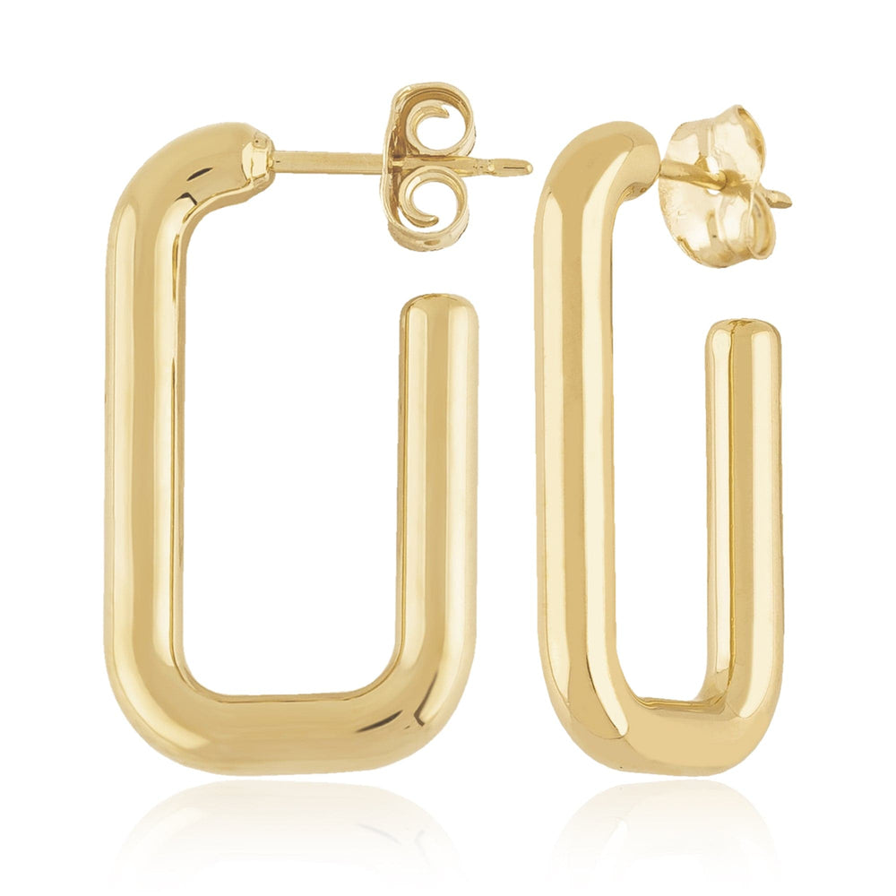 
                      
                        EAR-14K 14K Small Rounded Rectangle J Hoop Earrings
                      
                    