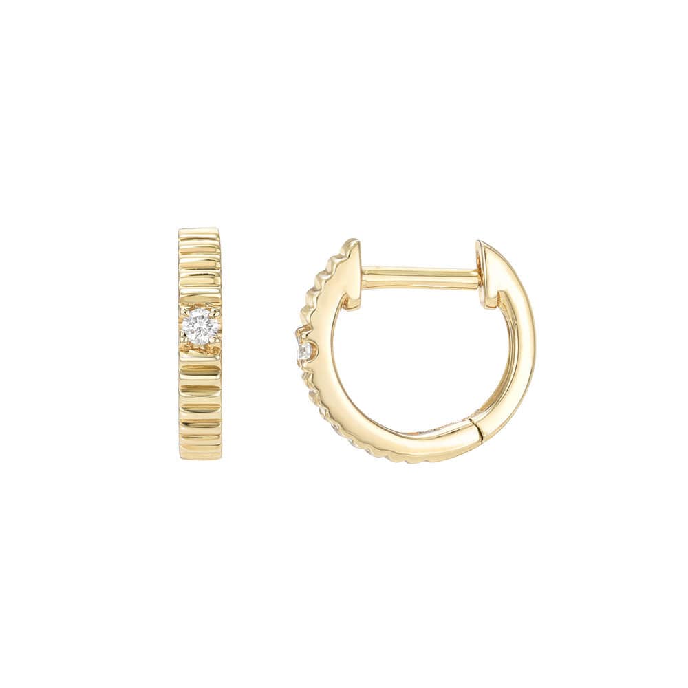 
                      
                        EAR-14K 14k Textured Huggies
                      
                    