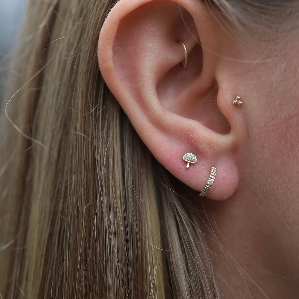 
                      
                        EAR-14K 14k Textured Huggies
                      
                    