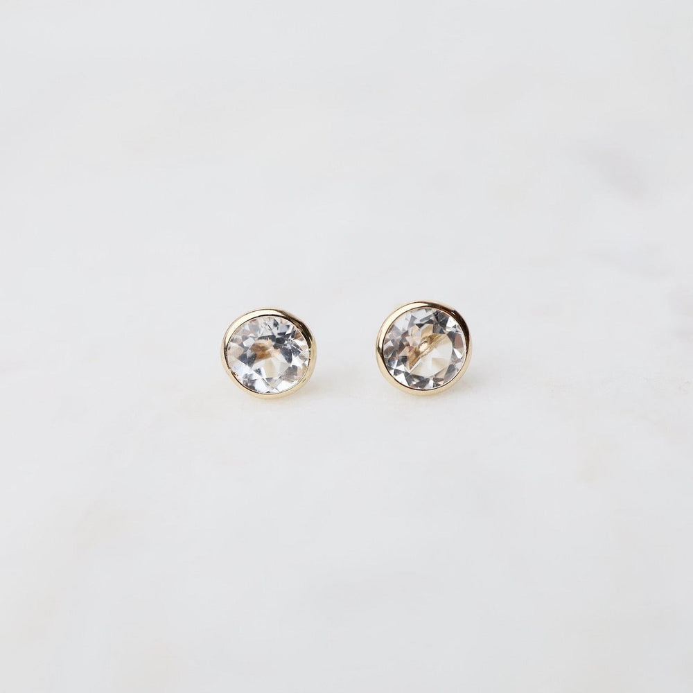 
                      
                        EAR-14K 14k White Topaz Bezel Studs
                      
                    