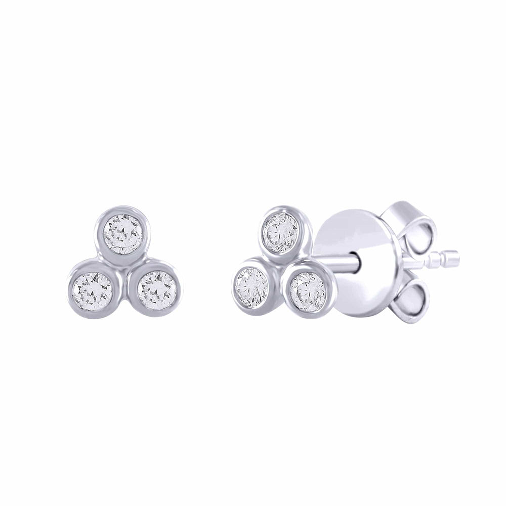 
                      
                        EAR-14K 14k White Trio Diamond Post Earrings
                      
                    