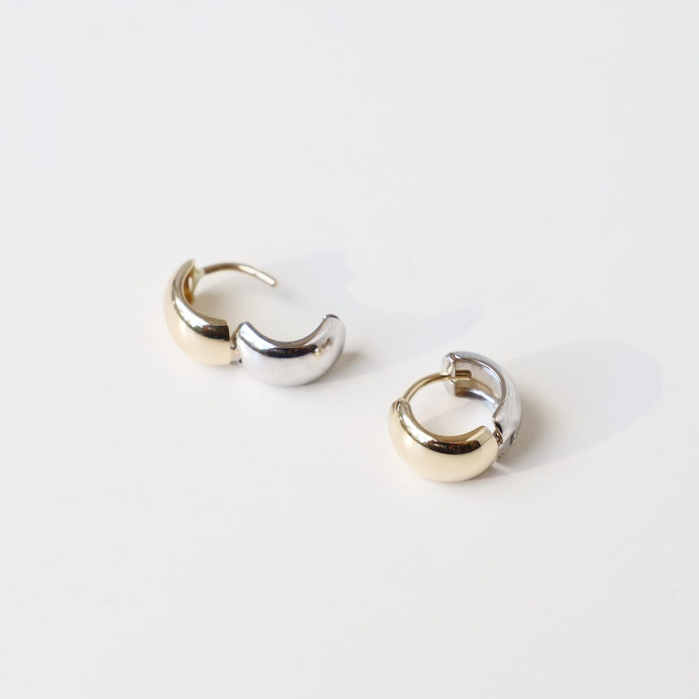 
                  
                    EAR-14K 14k White & Yellow Gold Huggies - 11mm
                  
                