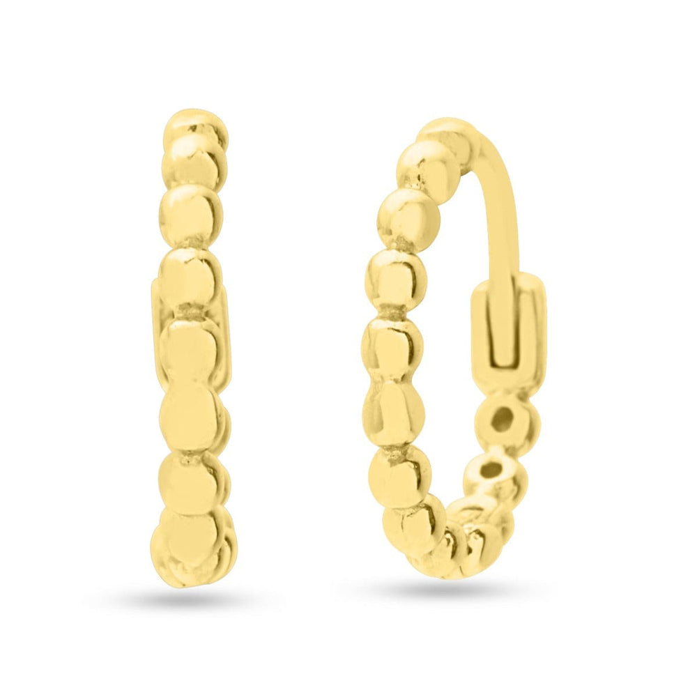 
                      
                        EAR-14K 14k Yellow Beaded Mini Huggie Earrings
                      
                    