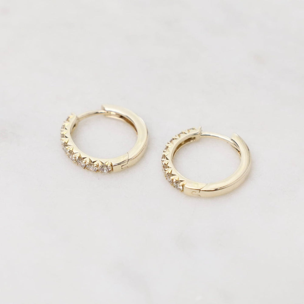 
                      
                        EAR-14K 14k Yellow Diamond Huggies
                      
                    