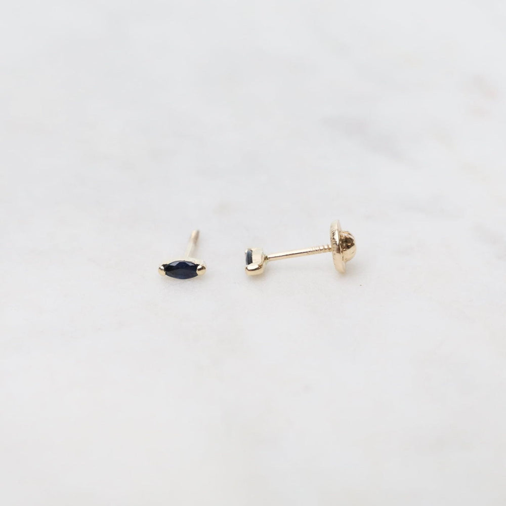 
                  
                    EAR-14K 14k Yellow Gold Blue Sapphire Marquise Post Earrings
                  
                