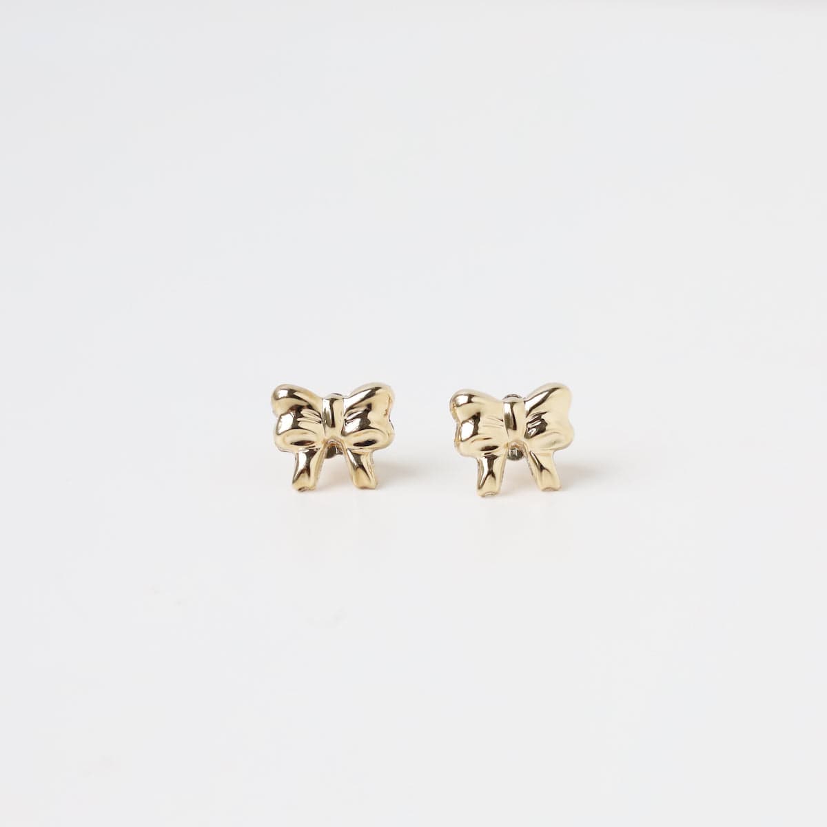 14K Yellow Gold Bow Stud Earrings - Josephs Jewelers