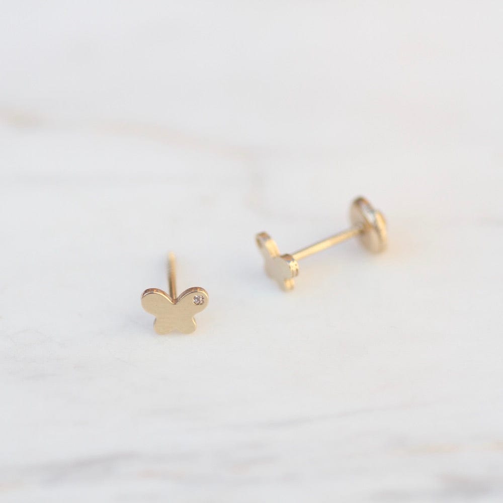 
                      
                        EAR-14K 14K Yellow Gold Butterfly Post Earring
                      
                    