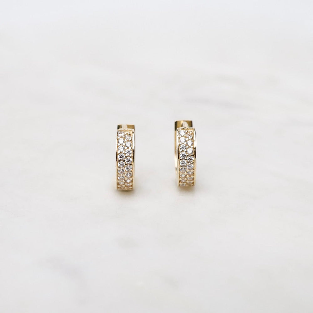 
                      
                        EAR-14K 14K Yellow Gold & CZ Huggie Hoops
                      
                    