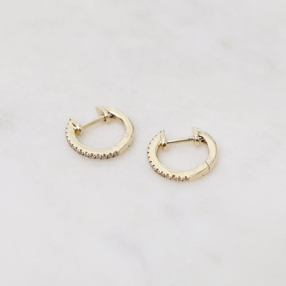 
                      
                        EAR-14K 14k Yellow Gold Dainty Diamond Huggies
                      
                    