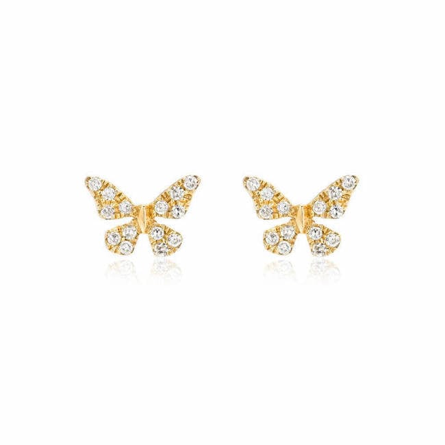 
                      
                        EAR-14K 14k Yellow Gold Diamond Butterfly Post Earrings
                      
                    