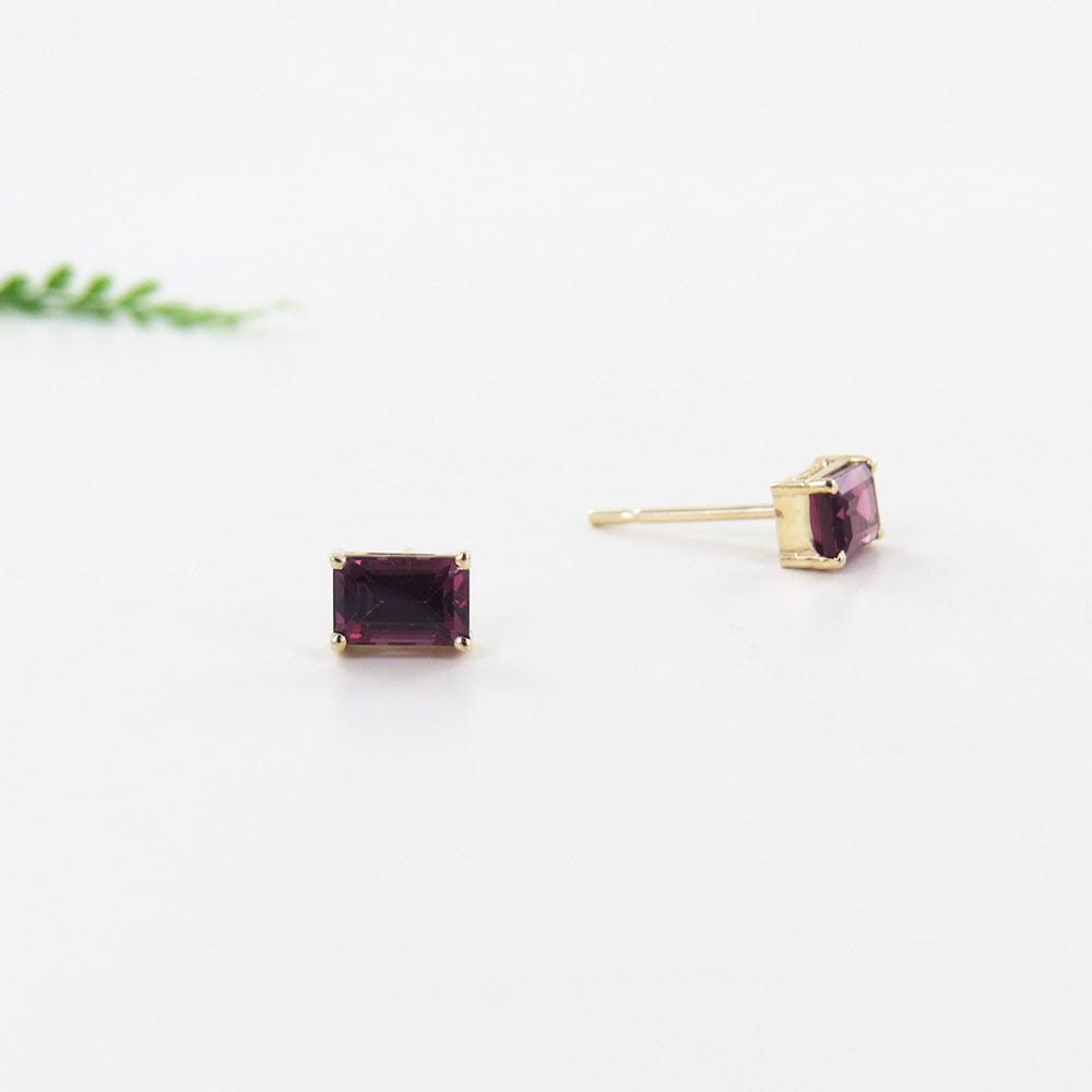 
                  
                    EAR-14K 14k Yellow Gold Emerald Cut Rhodolite Post Earrings
                  
                