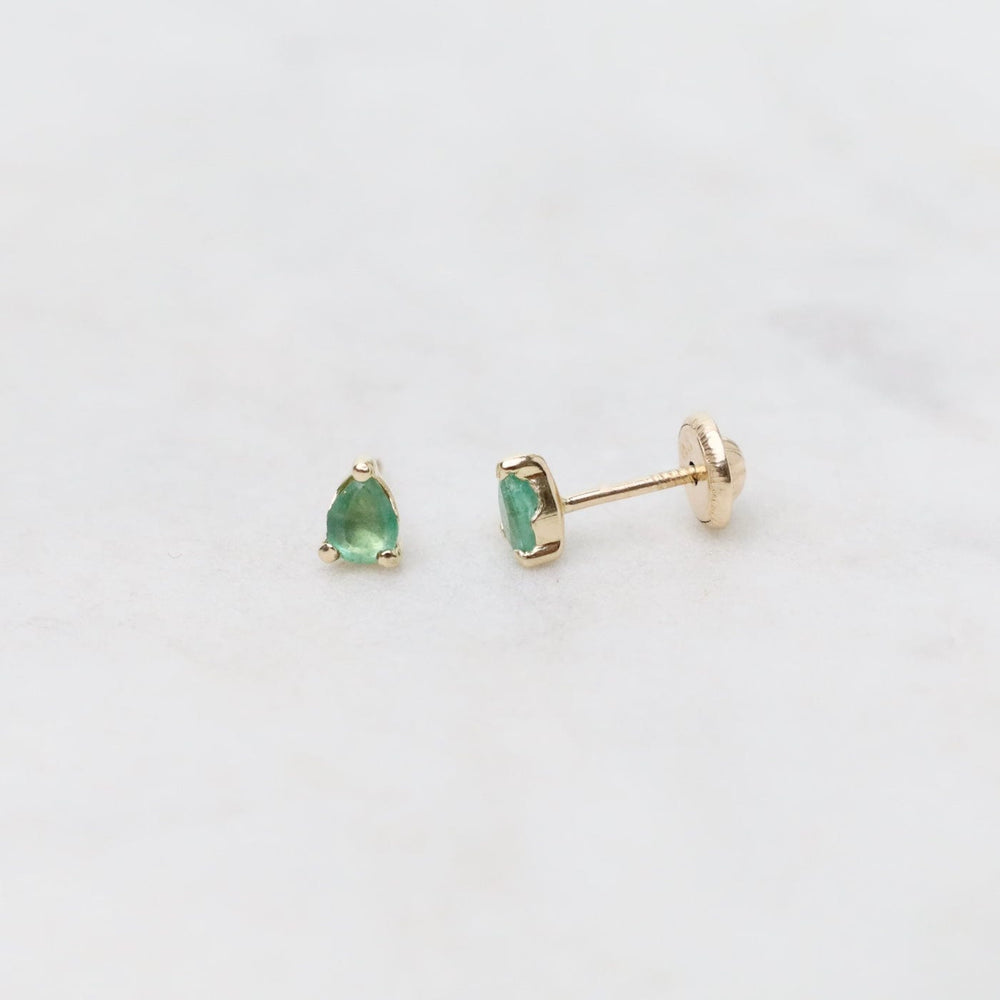 
                      
                        EAR-14K 14k Yellow Gold Emerald Pear Post Earrings
                      
                    