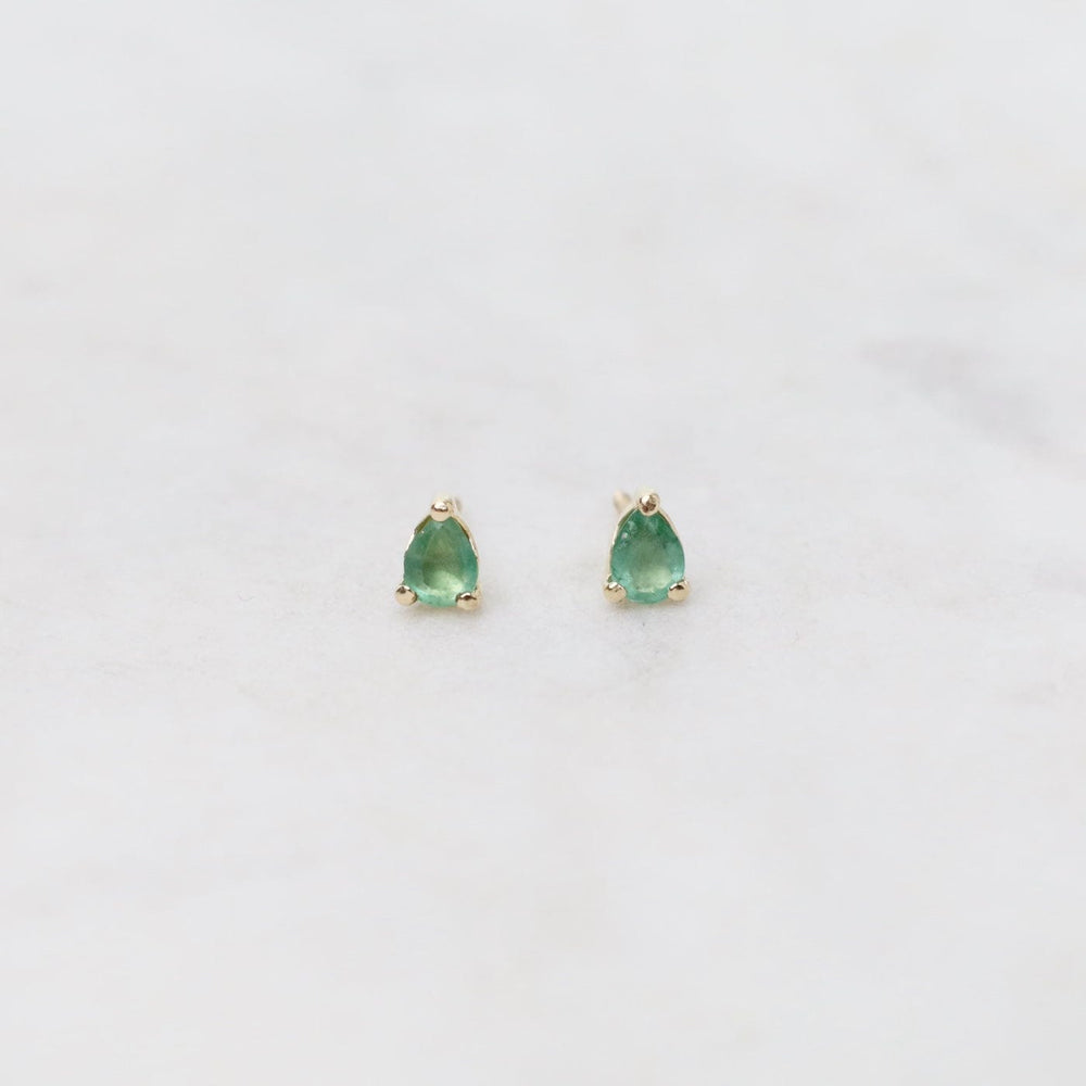 
                      
                        EAR-14K 14k Yellow Gold Emerald Pear Post Earrings
                      
                    